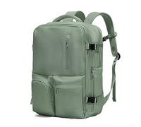 FANDARE Unisex Zaino Casual Zaino pc 15.6 pollici Sacco da montagna con porta di ricarica USB Borsa da Cabina per Voli Zaino Lavoro viaggio Ufficio tech Zaini Scuola Università Backpack Army Green