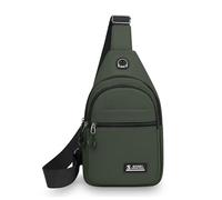 FANDARE Unisex Zaino Monospalla Borsa a tracolla Impermeabile Organizzatore Multi-tasca per telefoni da 6,7'' Per pendolari Avventure outdoor Uomo Donna Mani libere Piccoli zaini spalla Verde C