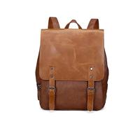 FANDARE Unisex Zaino PU Zainetto per 12.9 pollice PC Adolescenti Scuola Zaino Impermeabile Borsa da scuola Uomo Donna Università per Viaggio Campeggio Escursionismo Daypacks Marrone