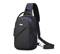 FANDARE Uomo Borse a mano spalla Zaino Monospalla Borsa a tracolla messenger viaggio Ragazzo Escursionismo asimmetrico Viaggio Men Crossbody Sling Bag Impermeabile Poliestere Blu