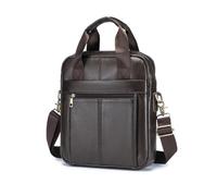 FANDARE Uomo Borse a tracolla Borsa spalla Pelle Piccola Ventiquattrore Messenger Weekendiera 24 Ore Borsa a mano Messaggero Business Borsetta Professionale per Lavoro Viaggi Crossbody Bag Marrone