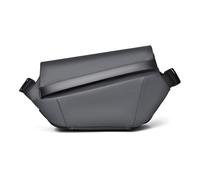 FANDARE Uomo Zaino Monospalla Borsa a tracolla viaggio con cinturino per treppiede Impermeabile PU Pelle Borsello a spalla Marsupio urbano Borsa Portaoggetti Durevole Sling Crossbody Bag Grigio