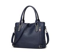 FANDARE Vintage Borsa Tracolla Spalla Donna Bauletto Pelle PU Impermeabile per Shopping Viaggio Partito Work Crossbody Bag Blu