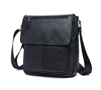 FANDARE Vintage Borsello Tracolla Uomo Borse a spalla Donna Pelle Borsa a Tracolla da Uomo Borse Messenger per Quotidiano Outdoor Trekking Lavoro Ufficio Viaggio Commerciale Borsa a Spalla Nero