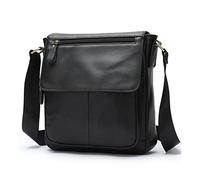 FANDARE Vintage Borsello Tracolla Uomo Borse a spalla Donna Pelle Borsa a Tracolla da Uomo Borse Messenger per Quotidiano Outdoor Trekking Lavoro Ufficio Viaggio Commerciale Borsa a Spalla Nero A