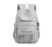 FANDARE Zainetti Cartelle per scuola Zaino Scuola Elementare Zaino Casual Ragazze Ragazzi Zainetto per Adolescenti Studenti Scuole primarie medie inferiori Università Viaggiare Daypacks Grigio scuro