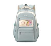 FANDARE Zaini Casual Adolescente Ragazza Ritorno a scuola Studente zaino Uomo Donna Borse a zainetto Borsello Borsa ufficio giorno Ragazza Sacca Viaggio School Bag Casuale DaypacksGrigio Blu