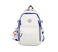 FANDARE Zaini Casual Adolescente Studente zaino scuola Uomo Donna Borse a zainetto Borsello Borsa ufficio giorno Ragazza Sacca Viaggio School Bag Casuale Daypacks Bianco Blu