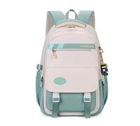 FANDARE Zaini Casual Zainetti Cartelle per la scuola Borse da libro per studenti delle scuole medie e superiori Zaino Scuola Elementare Università Ragazze Ragazzi Zainetto Verde