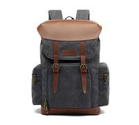 FANDARE Zaini Casual Zaino Uomo Zaino per PC Borsa scolastica con coulisse Borsa Zainetto a Tracolla Borsa da Scuola Zaino Zainetto Zaino da scuola casual con copertura antipioggia Grigio
