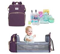 FANDARE Zaini per pannolini con fasciatoio per neonati, borsa da viaggio, tessuto per pannolini, grande zaino design e borsa per la cura dei bambini, per la mamma e la cura dei bambini, in tessuto per