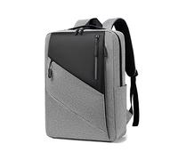 FANDARE Zaini per PC portatili Zaino con USB Uomo Donna Zaino Ufficio Zainetto Scuola Giunzione Multicolore Zaino Laptop Borsa Daypacks per Business Scuola Viaggio Lavoro Zaino Scuola Grigio