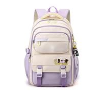 FANDARE Zaino Casual Elegante Porta PC Università Borsa Da Viaggio Scuola Viola
