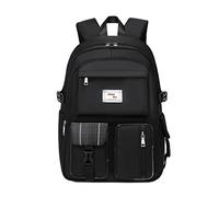 FANDARE Zaino Casual Zainetti per Scuola Cartella Ragazzo Borsa All'aperto per Studenti Viaggio Daypacks Impermeabile Poliestere Nero