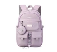 FANDARE Zaino Casual Zaino Scuola Elegante Zaino con portamonete Zaino Università Cartella Borsa zaino per laptop Borsa Zaino da viaggio Zaino Borsa Borsa da viaggio Zaino da scuola casual Viola
