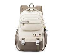 FANDARE Zaino Casual Zaino Scuola Elegante Zaino Porta PC Zaino Università Borsa zaino per laptop Borsa Zaino porta pc Zaino da viaggio Zaino Borsa Borsa da viaggio Zaino da scuola casual Cachi