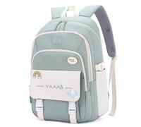 FANDARE Zaino Casual Zaino Scuola Zaino Rainbow Zaino Università Borsa Zaino Uomo Donna Simple Borsa Zaino porta pc Zaino da viaggio Zaino Borsa Borsa da viaggio Zaino da scuola Adolescenti Verde