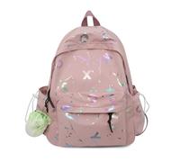 FANDARE Zaino Casuale per Laptop - Borsa da Viaggio e Scuola per Ragazzo e Donna - Porta PC Rosa