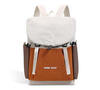 FANDARE Zaino da escursione Zaini Casual Donna Borse a zainetto Uomo Borsello con coulisse Tracolle quotidiani Borsa ufficio giorno Ragazza Sacca Viaggio Daypacks Bianco