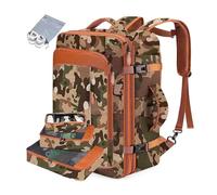FANDARE Zaino da viaggio Borse da Cabina per Ryanair Bagaglio a Mano Easyjet zaino da scuola casual laptop con 3 Pezzi Packing Cubes Borsa approvato dal volo Convertibile Zaino Uomo Donna Zaino Camo