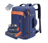 FANDARE Zaino da viaggio Borse da Cabina per Ryanair Bagaglio a Mano Easyjet zaino da scuola casual laptop con 3 Pezzi Packing Cubes Borsa approvato dal volo Convertibile Zaino Uomo Donna Zaino Blu