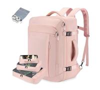 FANDARE Zaino da viaggio Borse da Cabina per Ryanair Bagaglio a Mano Easyjet zaino da scuola casual laptop con 3 Pezzi Packing Cubes Borsa approvato dal volo Convertibile Zaino Uomo Donna Zaino Rosa