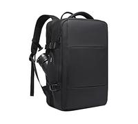 FANDARE Zaino da Viaggio Uomo 47L Espandibile Zaino Trekking Impermeabile con USB Esterno e Antifurto Portacomputer 17.3 Pollici Separatore Bagnato/Asciutto Nero