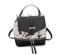 FANDARE Zaino Donna Elegante Zaino Moda per Donna Piccolo Zainetto Leggero in Pelle PU Daypack per Viaggi Informali Lavoro Università 3 Modi di Indossare Bianco