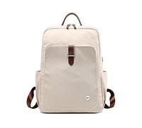 FANDARE Zaino Donna per Viaggio e Ufficio Zaino Multitasche con Porta PC 15.6" Design Moderne in Nylon Resistente Ideale per Giorno Casual e Lavoro Albicocca