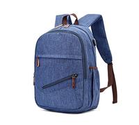 FANDARE Zaino Laptop 15.6 Pollici con USB Esterno Zaino Multitasche Capiente e Impermeabile Design Strutturato Elegante per Uso Quotidiano Viaggi e Lavoro Unisex Uomo Donna Blu