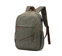 FANDARE Zaino Laptop 15.6 Pollici con USB Esterno Zaino Multitasche Capiente e Impermeabile Design Strutturato Elegante per Uso Quotidiano Viaggi e Lavoro Unisex Uomo Donna Verde militare