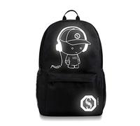 FANDARE Zaino Luminoso Borse Galaxy Scuola School Zainetti Adolescente Borse Da Scuola Tempo Libero Ragazzi Ragazze Borse Da Viaggio Zaini Donne Multicolore Daypack con USB Impermeabile Poliestere,