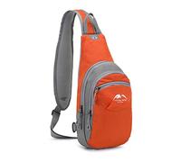 FANDARE Zaino Monospalla da Uomo Borse a spalla da palestra Zaini da hiking Donna Borsa a Spalla da palestra Borsa Tracolla Borsello a Spalla per Sportivo Trekking Ciclismo Viaggio Arancia