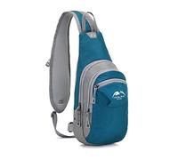 FANDARE Zaino Monospalla da Uomo Borse a spalla da palestra Zaini da hiking Donna Borsa a Spalla da palestra Borsa Tracolla Borsello a Spalla per Sportivo Trekking Ciclismo ViaggioBlu scuro