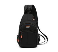 FANDARE Zaino Monospalla da Uomo Donna Zaini Borsa a Spalla da palestra Borsa Tracolla Borsello a Spalla Borse a Zainetto per Sportivo Trekking Ciclismo Viaggio Sling Crossbody Bag Nero