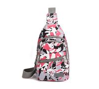 FANDARE Zaino Monospalla Donna Borsa a tracolla Viaggio Impermeabile Zain a spalla singola con foro per auricolare Borse messenger Bandoliera Escursionismo asimmetrico Viaggio Sling Bag