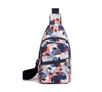 FANDARE Zaino Monospalla Donna Borsa a tracolla Viaggio Impermeabile Zain a spalla singola con foro per auricolare Borse messenger Bandoliera Escursionismo asimmetrico Viaggio Sling Bag