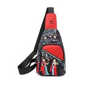 FANDARE Zaino Monospalla Donna Moda Borse a Spalla Ragazze Sling Bag Borsa a Tracolla Sport All'aperto Trekking Spalla Zaini Durevole Panno Oxford Albero