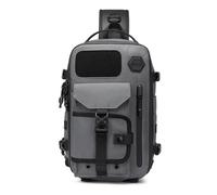 FANDARE Zaino Monospalla Uomo Borse a spalla da palestra Borsa a Tracolla Militare Zaini e borse da campeggio Zaini da escursione Borsa Monospalla Sportivo Sling Bag Borsa Viaggio Grigio