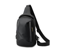 FANDARE Zaino Monospalla Uomo Borsello a tracolla pratico Marsupio urbano moderno con USB Borsa organizzata Portaoggetti essenziali Borse crossbody Zaino asimmetrico Viaggio sportiva Sling Bag Nero