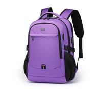 FANDARE Zaino PC Portatili zaino professionale Multifunzione Zaino da scuola Zaino per Laptop con porta di ricarica USB per Affari da 15.6 Pollici Zaino Lavoro Uomo Donna Viaggio Zaini Viola