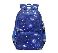 FANDARE Zaino per bambini Ragazzo Ragazze zainetto bambino Stampa Galaxy Zainetto Scuola Borsa Zaino Scuola Zaino leggero con strisce riflettenti Zaini Casual Zaini scuola Borse da scuola