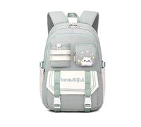 FANDARE Zaino per bambini Zaini Casual Zaini Cartelle Zaino Scuola Borse Elementare Zaino Ragazze Ragazzi Zainetto per Studenti Primarie Viaggiare Università Uomo Donna Zainetto Verde