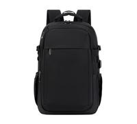 FANDARE Zaino Porta PC 16 Pollici Impermeabile Uomo Donna Nero B | spallacci imbottiti a nido d'ape, cinghia per valigia, scomparto laptop 16.5", tessuto Oxford antispruzzo, capienza multipla
