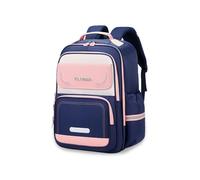 FANDARE Zaino Scuola Bambini con Inserti Rifrangenti Schienale Imbottito Traspirante 3D Spallacci Ergonomici Larghi Impermeabile in Tessuto Oxford Rosa