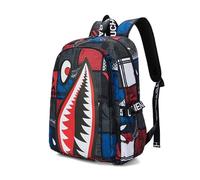 FANDARE Zaino Scuola Bambini Ragazzo Galaxy con Porta Ricarica USB - Borsa Leggera Casual per Adolescenti