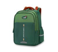 FANDARE Zaino Scuola Elementare Leggero Zaino Multiscomparti per Bambina e Bambino Impermeabile Oxford con Schienale Traspirante & Spallacci Larghi Grande Capacità Verde