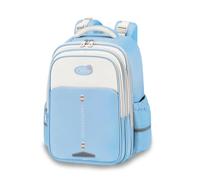 FANDARE Zaino Scuola Elementare Leggero Zaino Multiscomparti per Bambina e Bambino Impermeabile Oxford con Schienale Traspirante & Spallacci Larghi Grande Capacità Azzurro