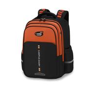 FANDARE Zaino Scuola Elementare Leggero Zaino Multiscomparti per Bambina e Bambino Impermeabile Oxford con Schienale Traspirante & Spallacci Larghi Grande Capacità Marrone