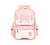 FANDARE Zaino Scuola Elementare per Bambini Leggero e Capiente Impermeabile Zaino Giorno 3D Ergonomic Design Spallacci Imbottiti Rosa